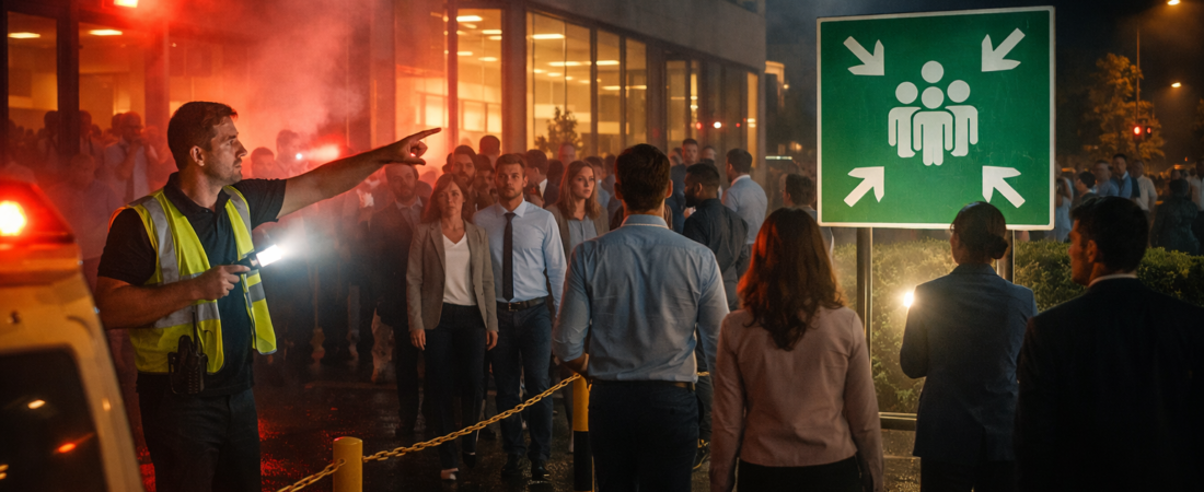 Exercice d’évacuation en entreprise